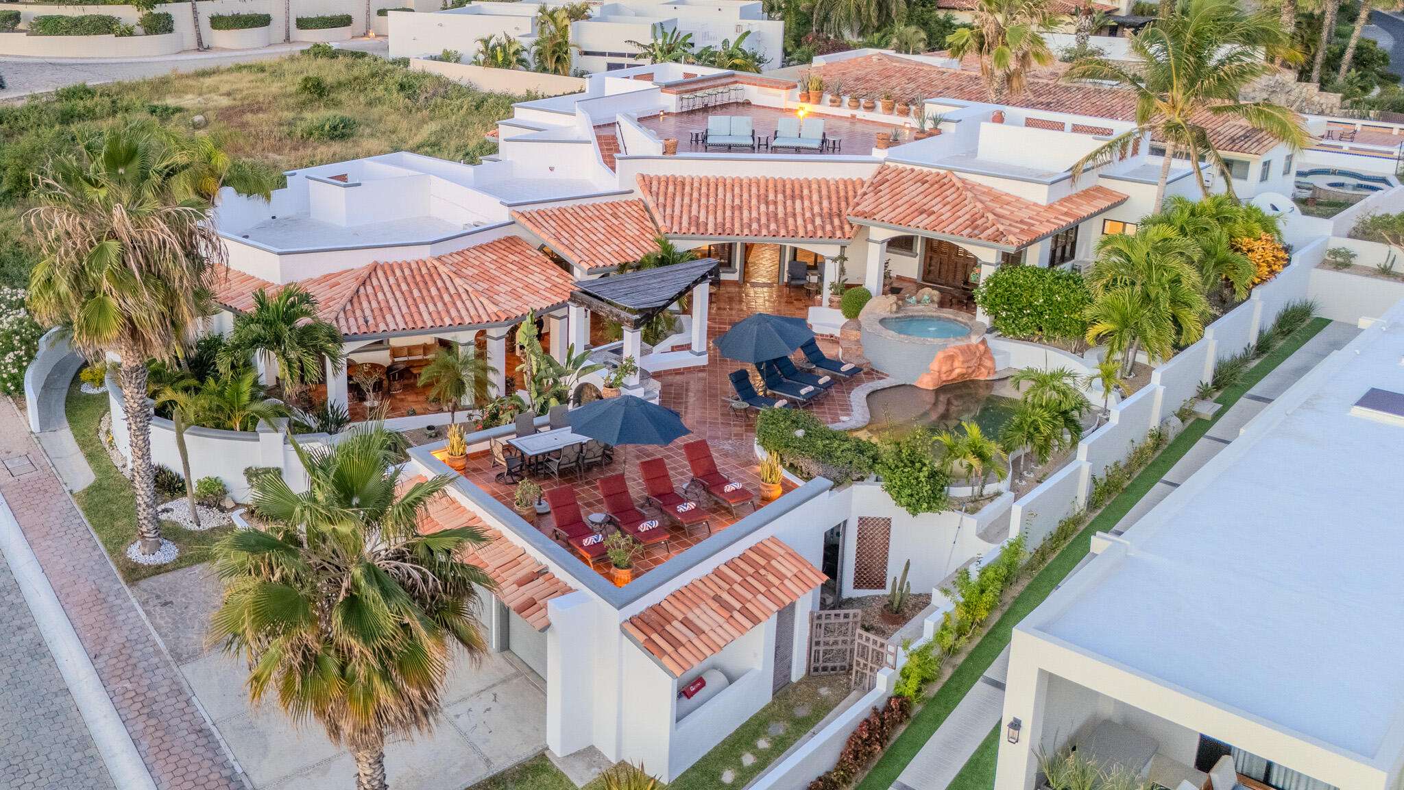Cabo Luxury La Noria Stunning 7-Bedroom Estate with Private Casita - A True Gem!This beautifully designed 7 bedroom, 6 bath residence offers luxurious living with ample space for family, guests and entertaining. The property combines elegance, comfort and functionality in every detail. Perfectly positioned to capture breathtaking ocean for sale