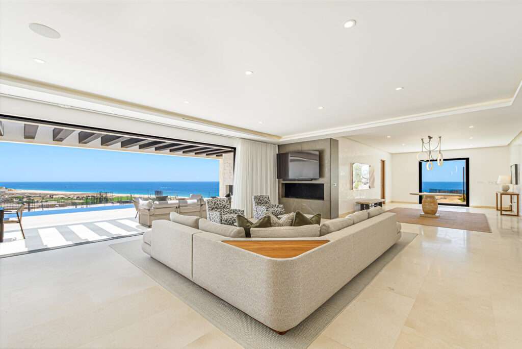 Cabo Luxury Espiritu Del Mar The Cottages at Espiritu Del Mar emerges as a living embodiment of architectural mastery, inspired by the Mediterranean allure. A harmonious fusion of design and nature, each residence beckons you to embrace the art of outdoor living, where private gardens seamlessly meld with interior elegance. Pocket doors, fountains and fire pits amplify the allure, while every suite and public space effortlessly spills into the tranquil sanctuary outdoors. – 43 Cielo Marbella, Pacific, BS