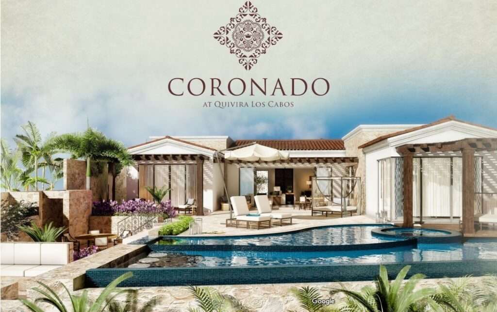 Cabo Luxury Coronado The stunning beauty of Quivira Los Cabos and the promise of a simple yet sophisticated lifestyle that offers access to the award-winning Quivira Golf Club, custom residences in a landscape where desert and ocean meet, and a place where your privacy and your family's well-being are guaranteed, are reasons enough for many to want to call Quivira their home.The homes at Coronado have a rich and inviting feel throughout.These single story residences will offer endless opportunities to sit and enjoy unobstructed ocean and golf course for sale