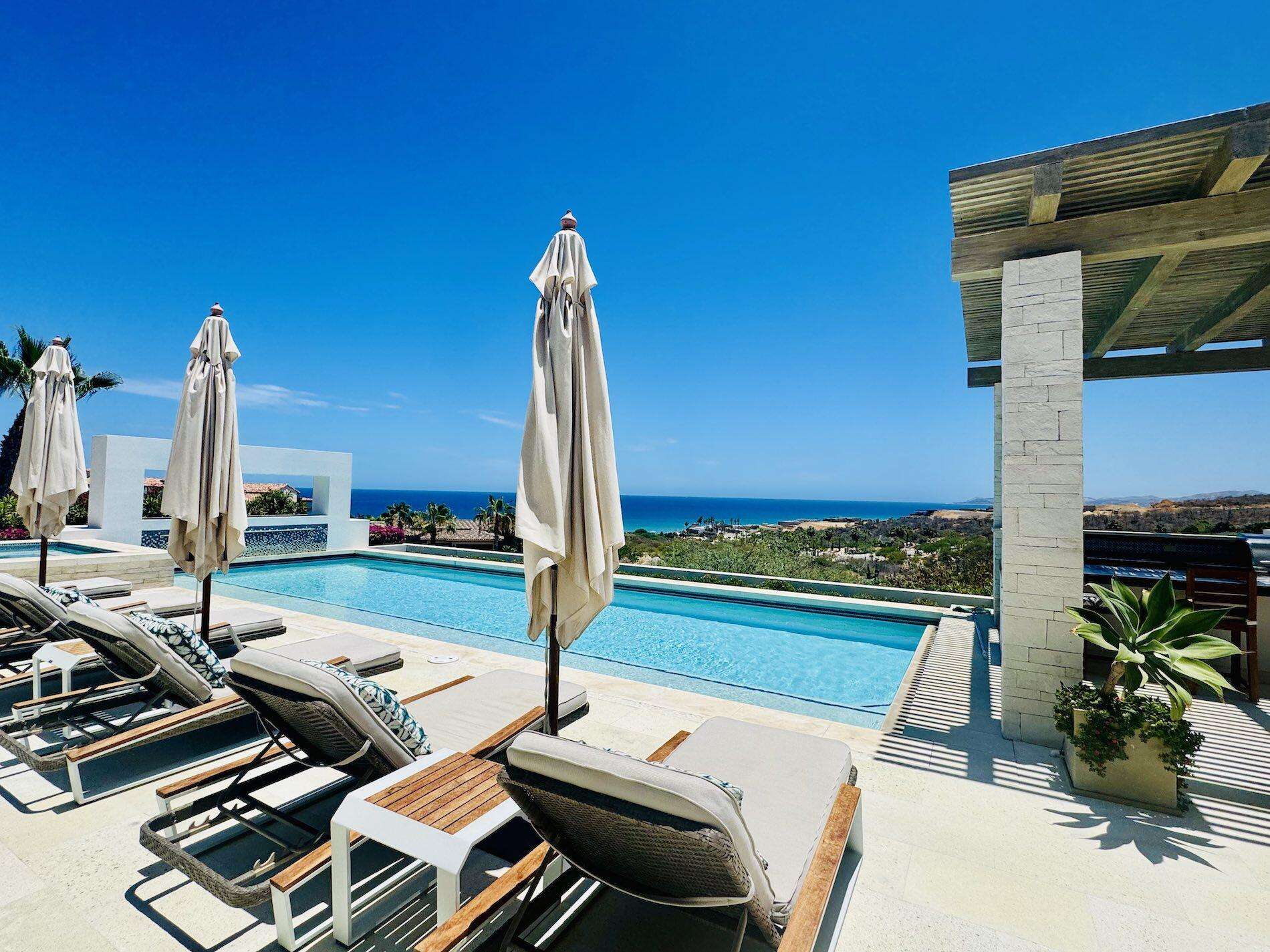 Cabo Luxury La Noria Experience luxury living at La Noria 128 in the prestigious gated community of Puerto Los Cabos. This beautifully furnished, move-in-ready home offers elegant interiors, seamless indoor-outdoor living, and expansive terraces with breathtaking daytime – Pedregal de Cabo San Lucas, Cabo San Lucas, BS