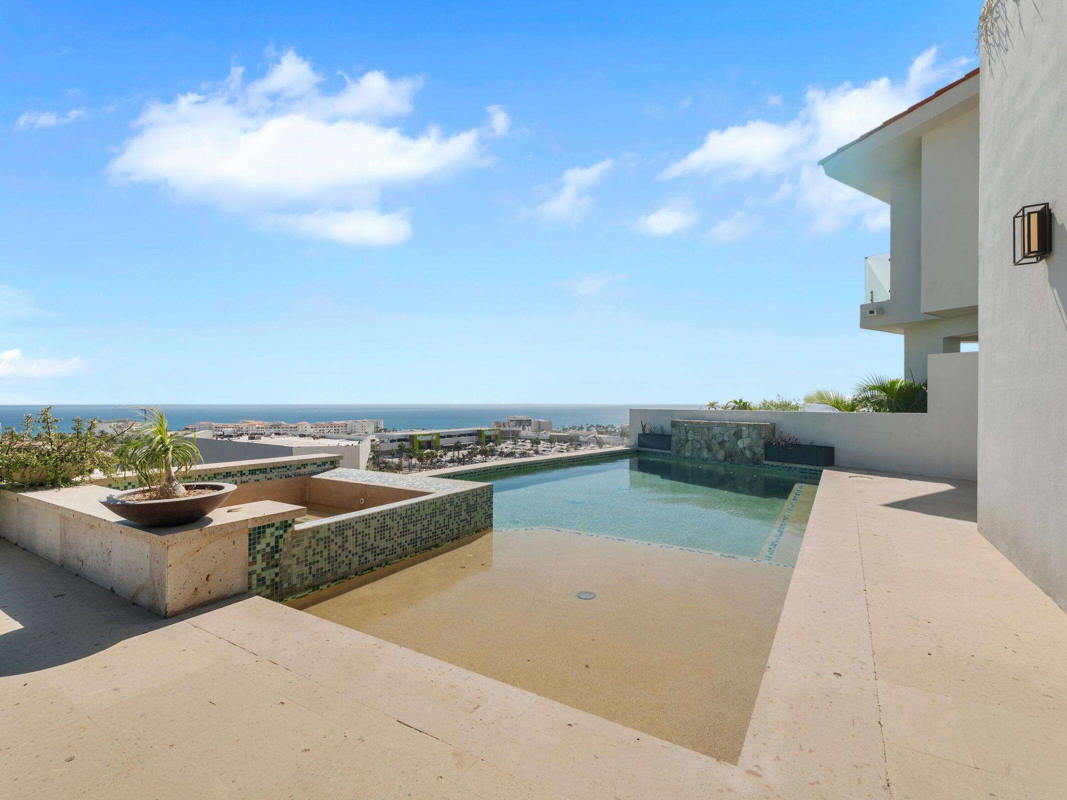 Cabo Luxury La Cima Set at the highest point of La Cima in the prestigious gated community of Club Campestre, this 5-bedroom, 3.5-bath residence enjoys spectacular – LA CIMA 10, San Jose del Cabo, San Jose del Cabo, BS