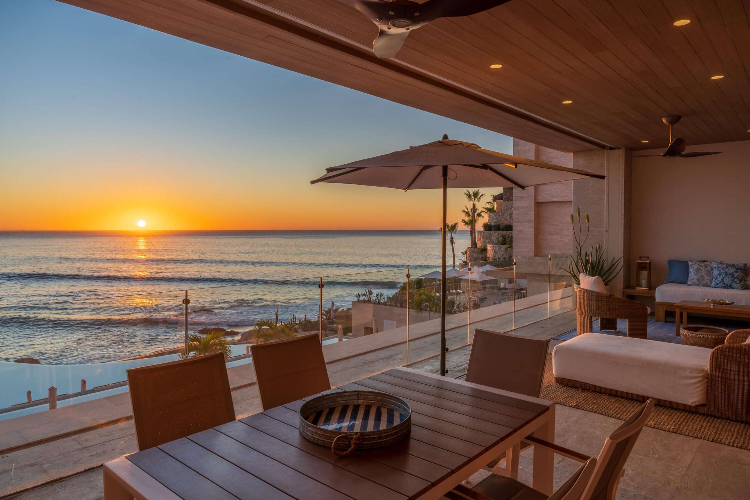 Cabo Luxury Section 28- Ocean Residences Discover an unparalleled sense of volume at Querencia Oceanside Residence B-102. This 3-bedroom sanctuary offers the expansive square footage typically reserved for 4-bedroom layouts, gifting you with a rare openness that redefines coastal luxury.Perched on the second floor of coveted Building B, renowned for superior privacy and the most breathtaking oceanfront sightlines, your elevation is perfectly calibrated. From your terrace, witness the rhythm of the sea: the arc of a wave, the silhouette of surfers, and the majestic breach of whales.Enjoy the pinnacle of Baja lifestyle with full Social and Golf memberships, granting access to world-class amenities including a Tom Fazio championship course and the vibrant Beach Club. This is the art of effortless living. – Las Ventanas al Paraiso Resort, San Jose Corridor, BS